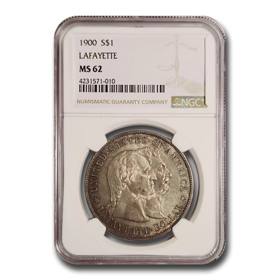 1900 Lafayette Dollar MS-62 NGC 1900 Lafayette Dollar MS-62 NGC